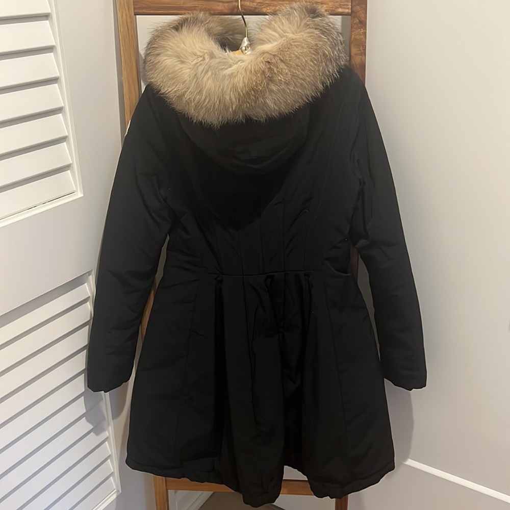Moncler Coat with Fur Trim - Picture 5 of 14